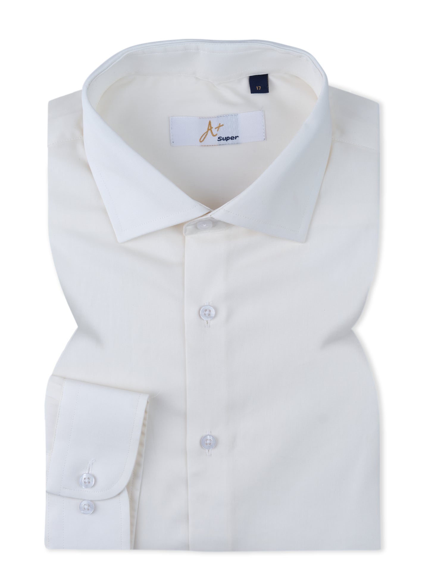 Plain Off-White Dress Shirt Smart Fit