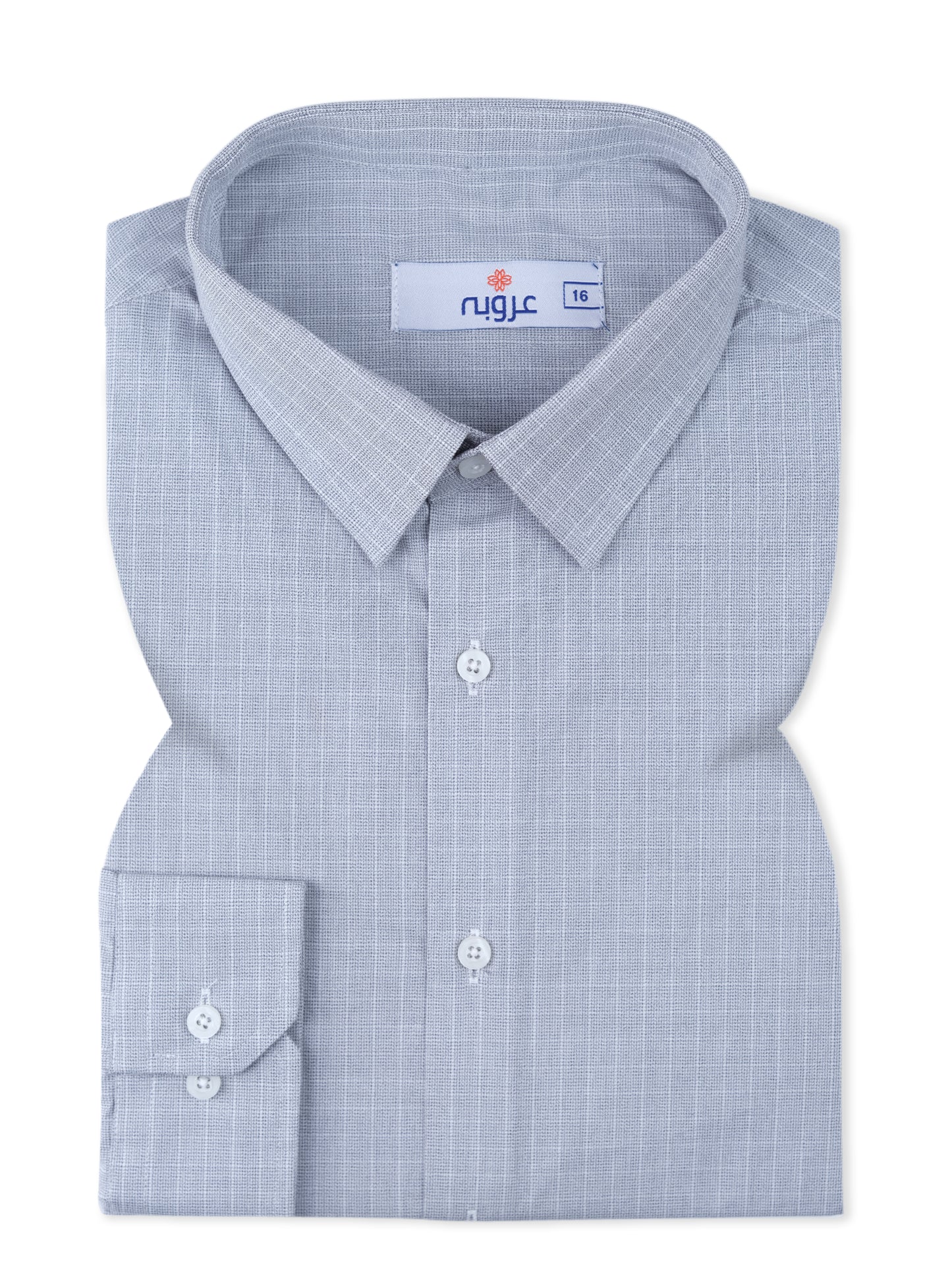 Light Grey & White Checkered Formal Shirt I Slim Fit