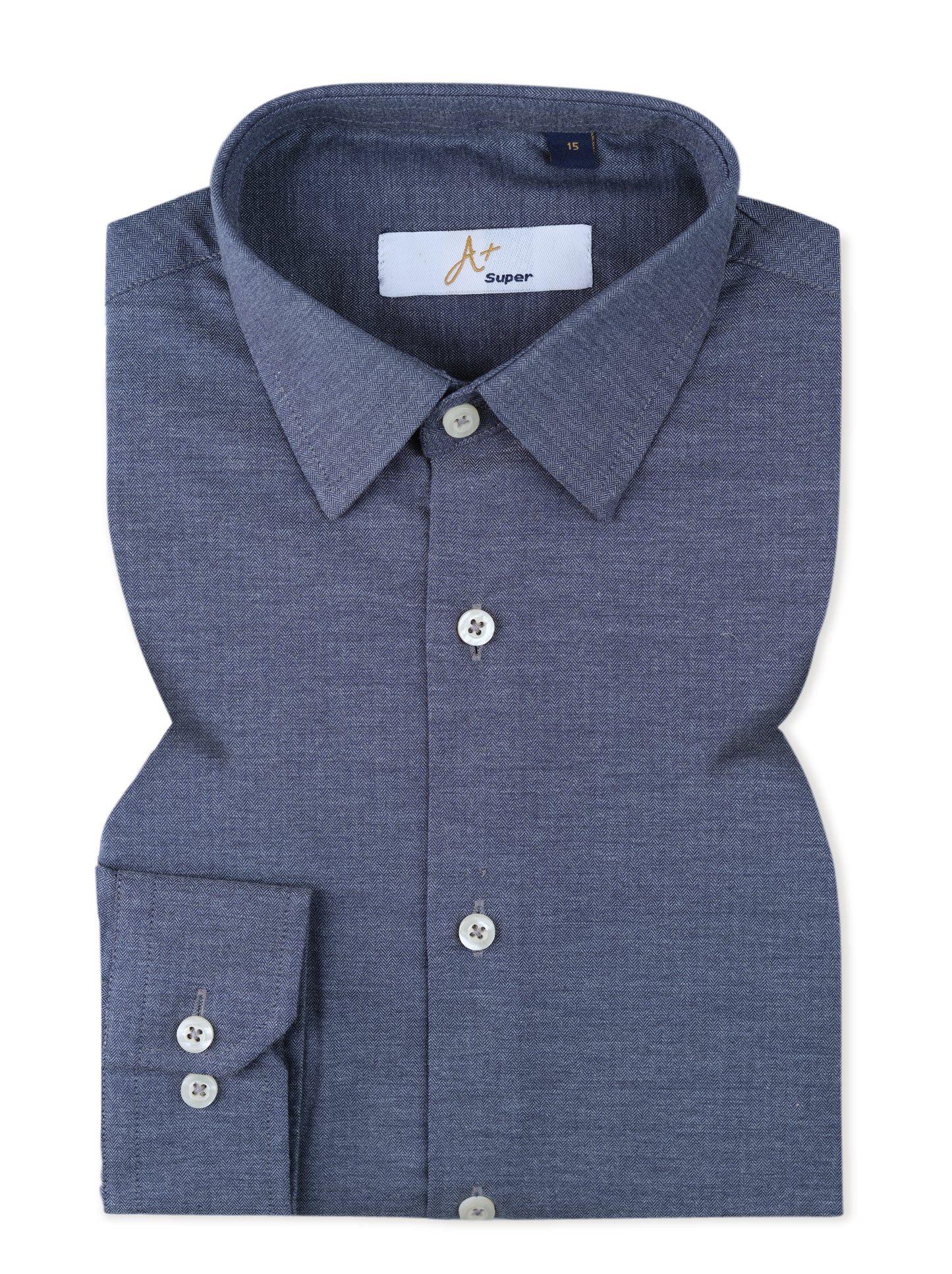 Grey Plain Signature Dress Shirt Smart Fit