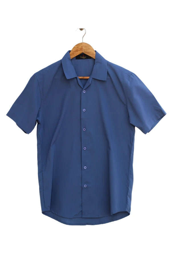 Blue Half Sleeve Shirt For Men's
