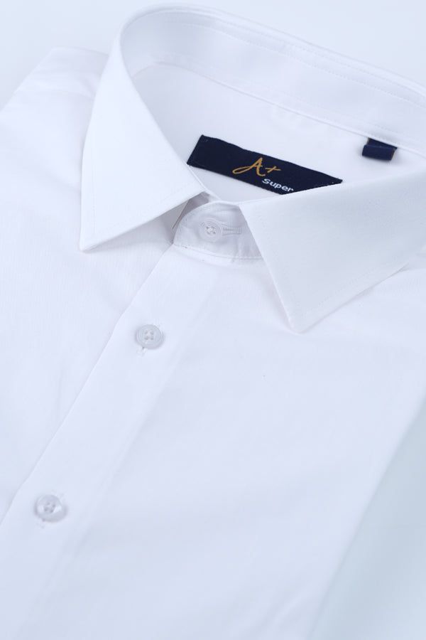 White Formal Shirt - Regular Fit Essential
