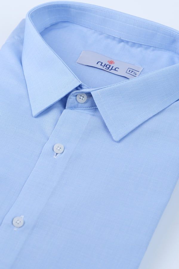 Powder Blue Formal Shirt Smart Fit