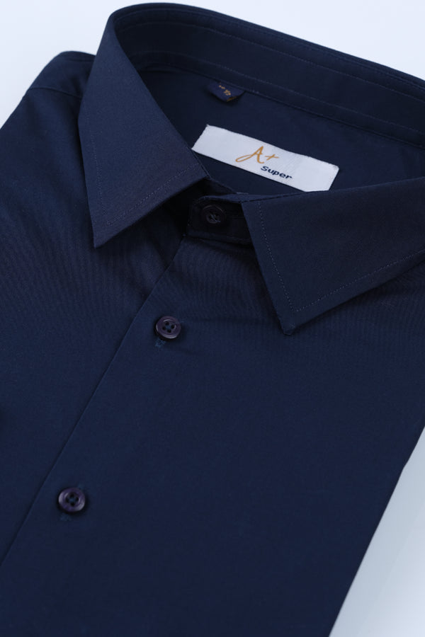 Navy Blue Formal Shirt Smart Fit