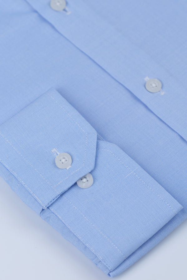 Powder Blue Formal Shirt Smart Fit