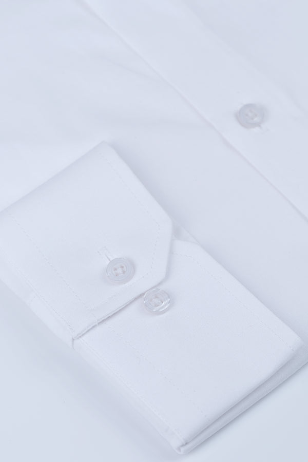 White Formal Shirt - Regular Fit Essential
