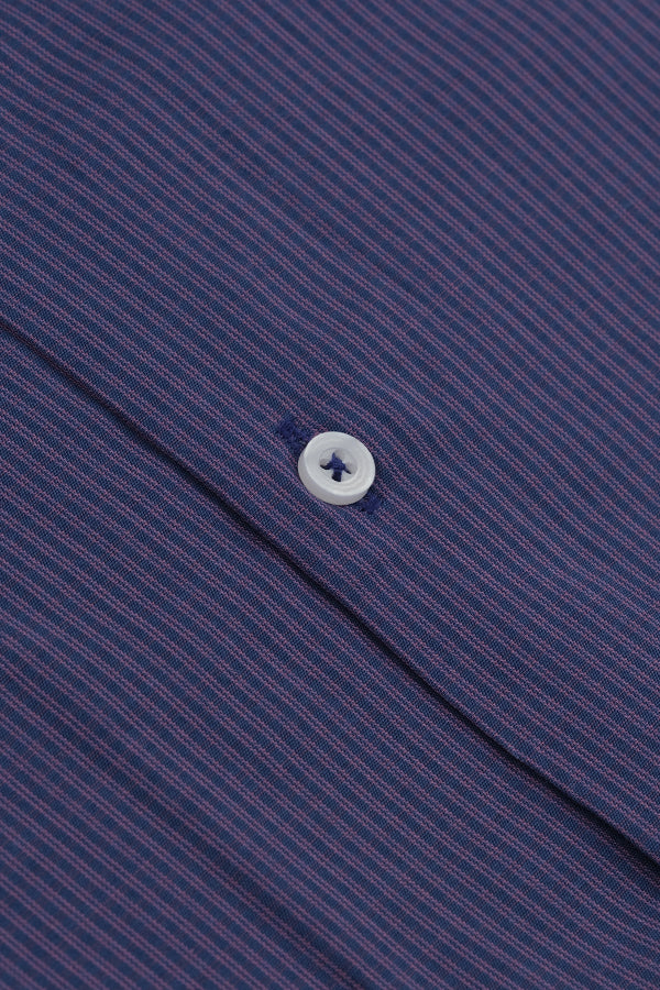 Men’s Purple Checkered Formal Shirt | Premium Cotton Shirt Aruba Fashion Wear