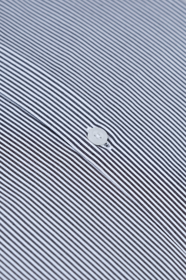 Black and White Thin Stripe Formal Shirt Smart Fit