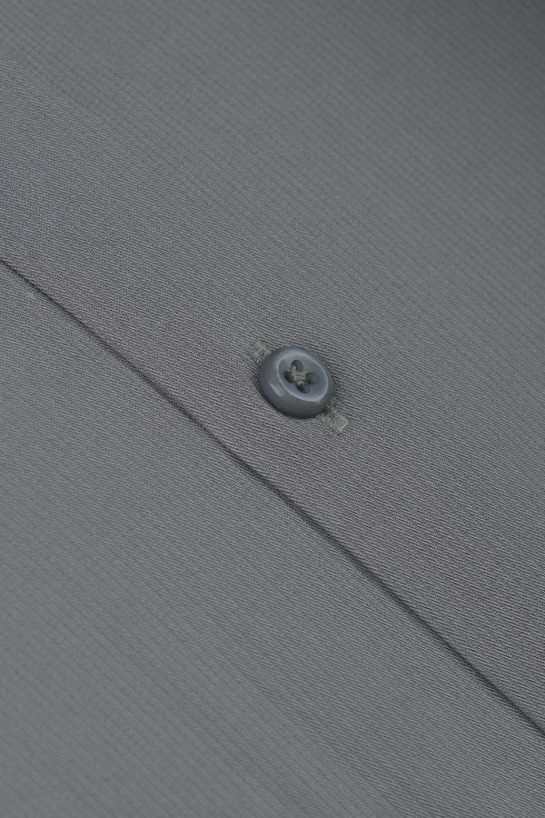 Light Grey Textured Lining Formal Shirt I Smart Fit