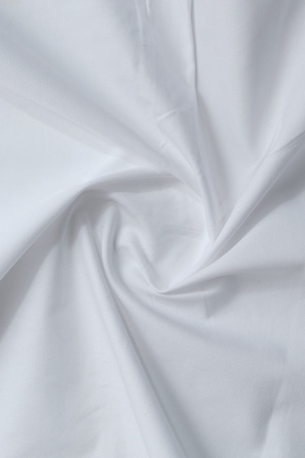 Plain White Casual Shirt - Aruba+ Super Smart Fit