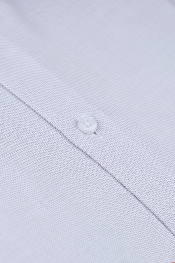 Plain Light Grey Formal Shirt Smart Fit