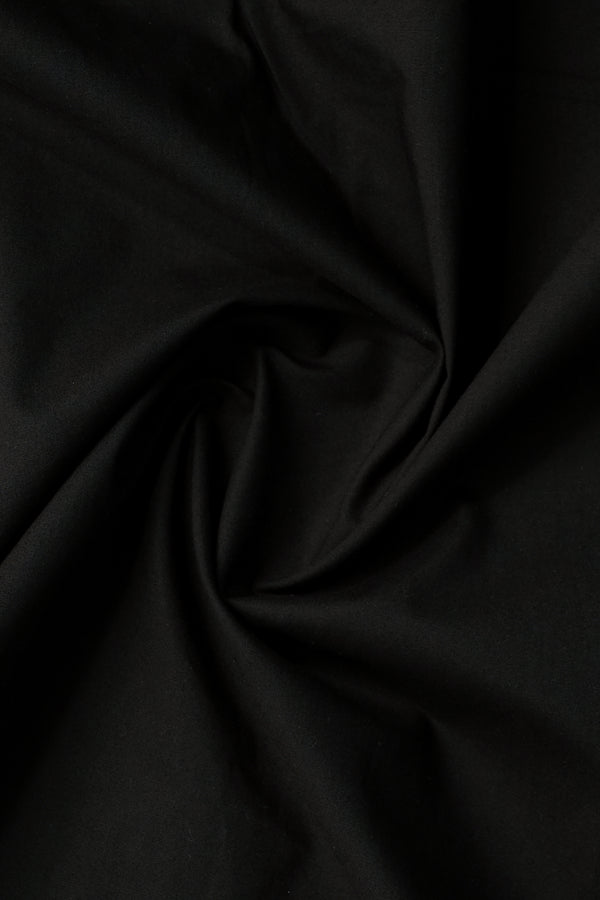Plain Black Casual Shirt - Aruba+ Super Smart Fit