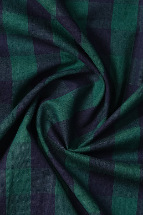 Green and Black Casual Shirt | Smart Fitted