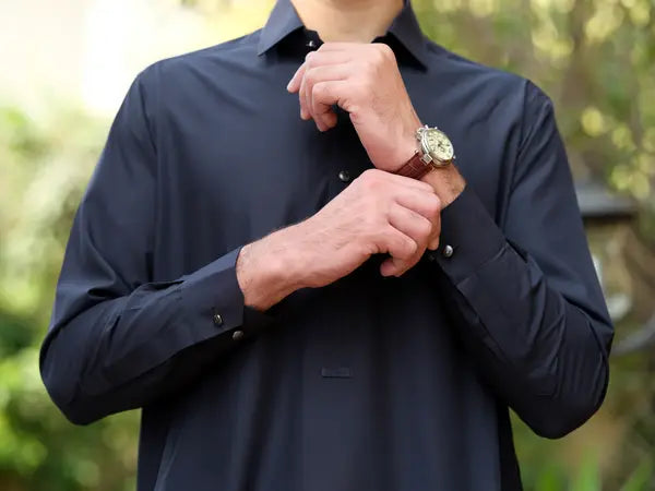 Charcoal Grey Kameez Shalwar | Shalwar Kameez for Men