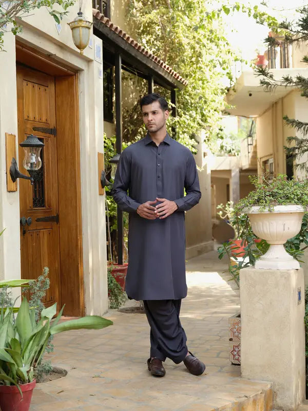 Grey Kameez Shalwar | Shalwar Kameez for Men