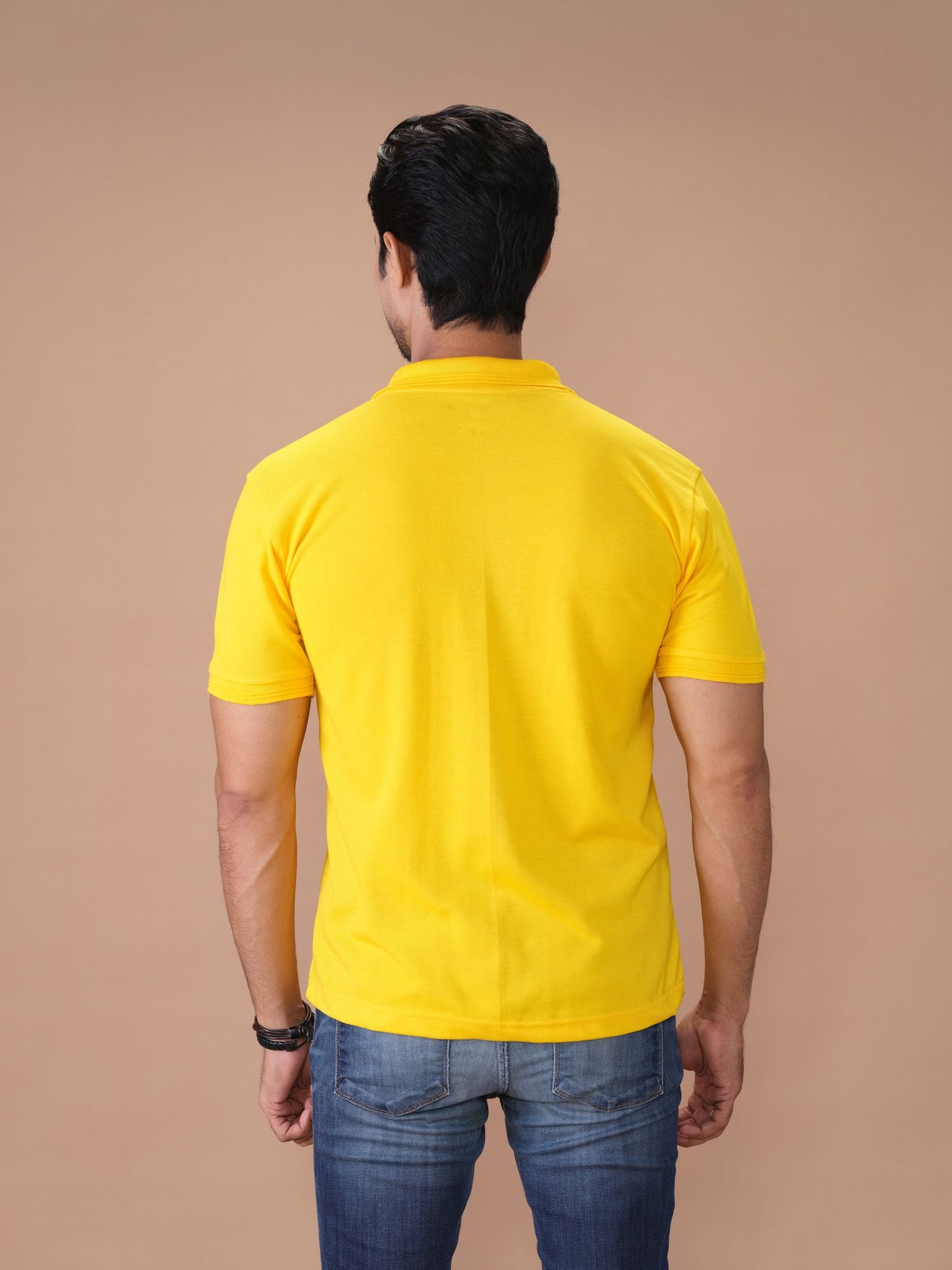 Yellow Polo Shirt Pique - Aruba Basics