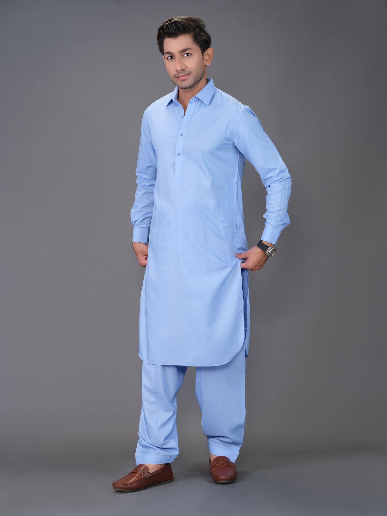 Sky Blue Color Shalwar Kameez Shalwaar Kameez For Men Aruba Fashion sky-blue-color-shalwar-kameez-shalwaar-kameez-for-men-aruba-fashion
