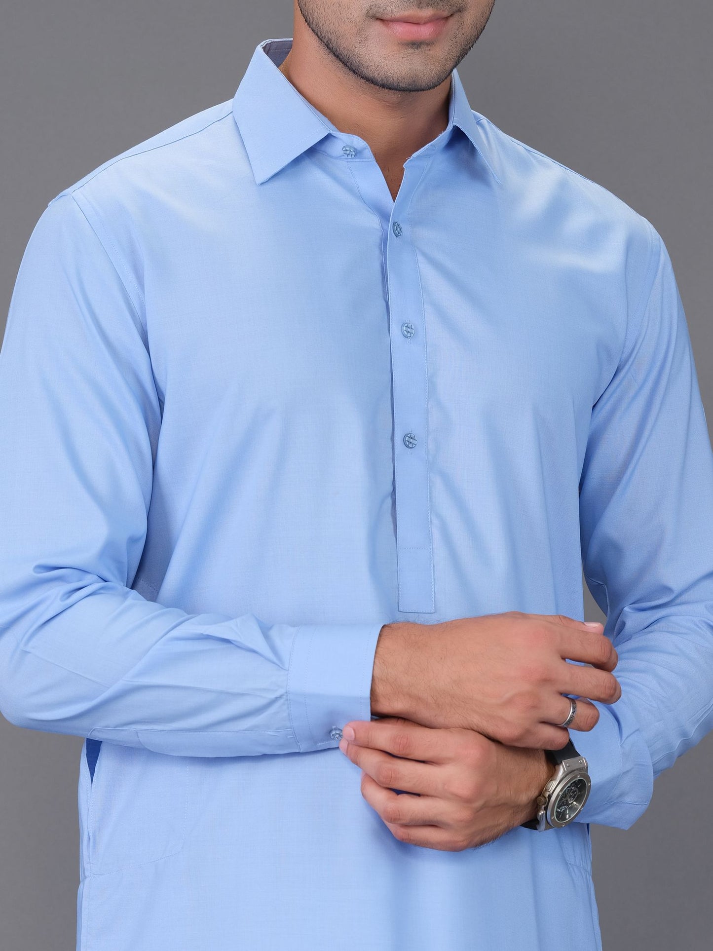 Sky Blue Color Shalwar Kameez | Shalwaar Kameez for Men
