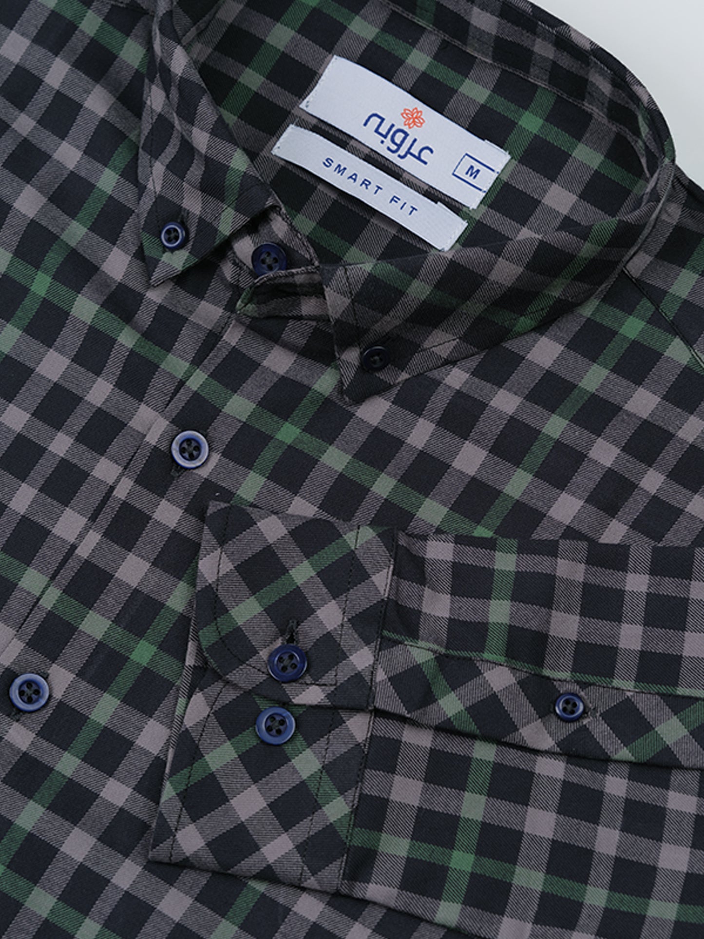 black and grey check Casual Shirt