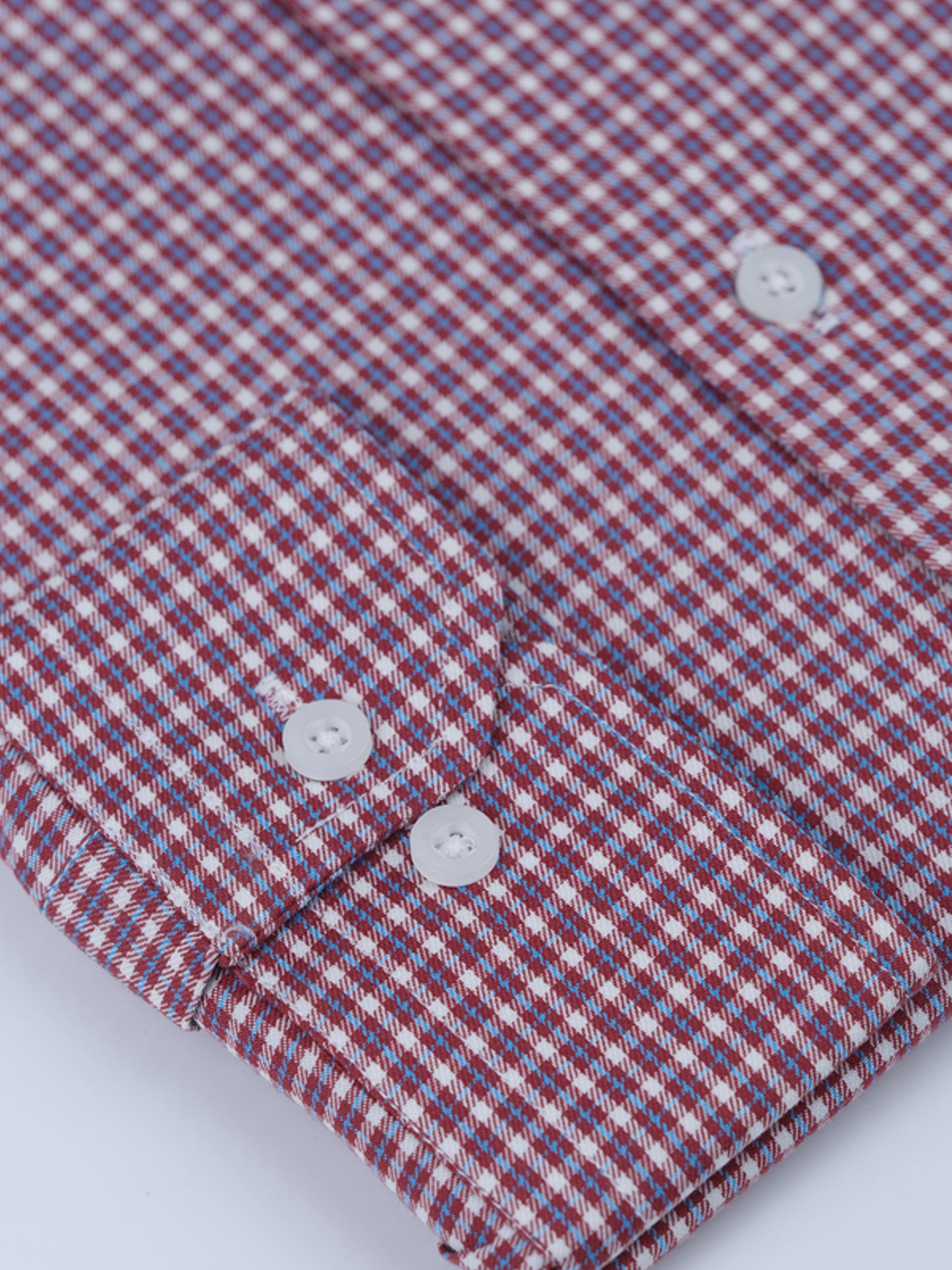 Red and blue micro stripes Formal Shirt
