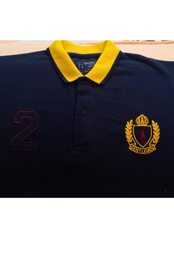 Dark Blue Gentlemen Polo Pique- Aruba Basics