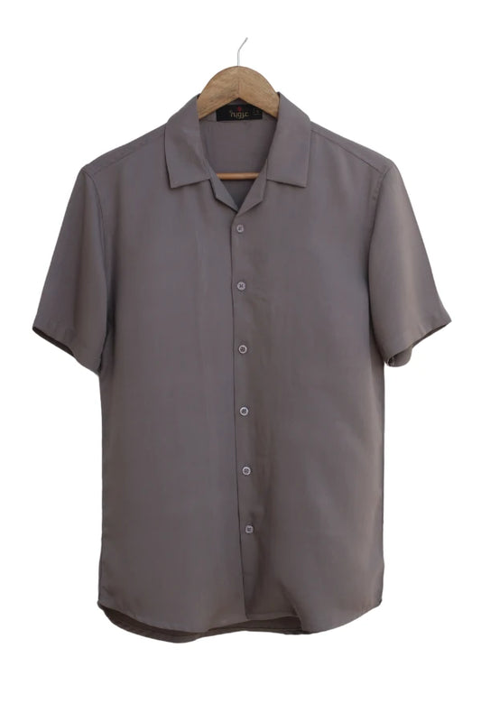 Light Brown Half Sleeve Shirt For Men's