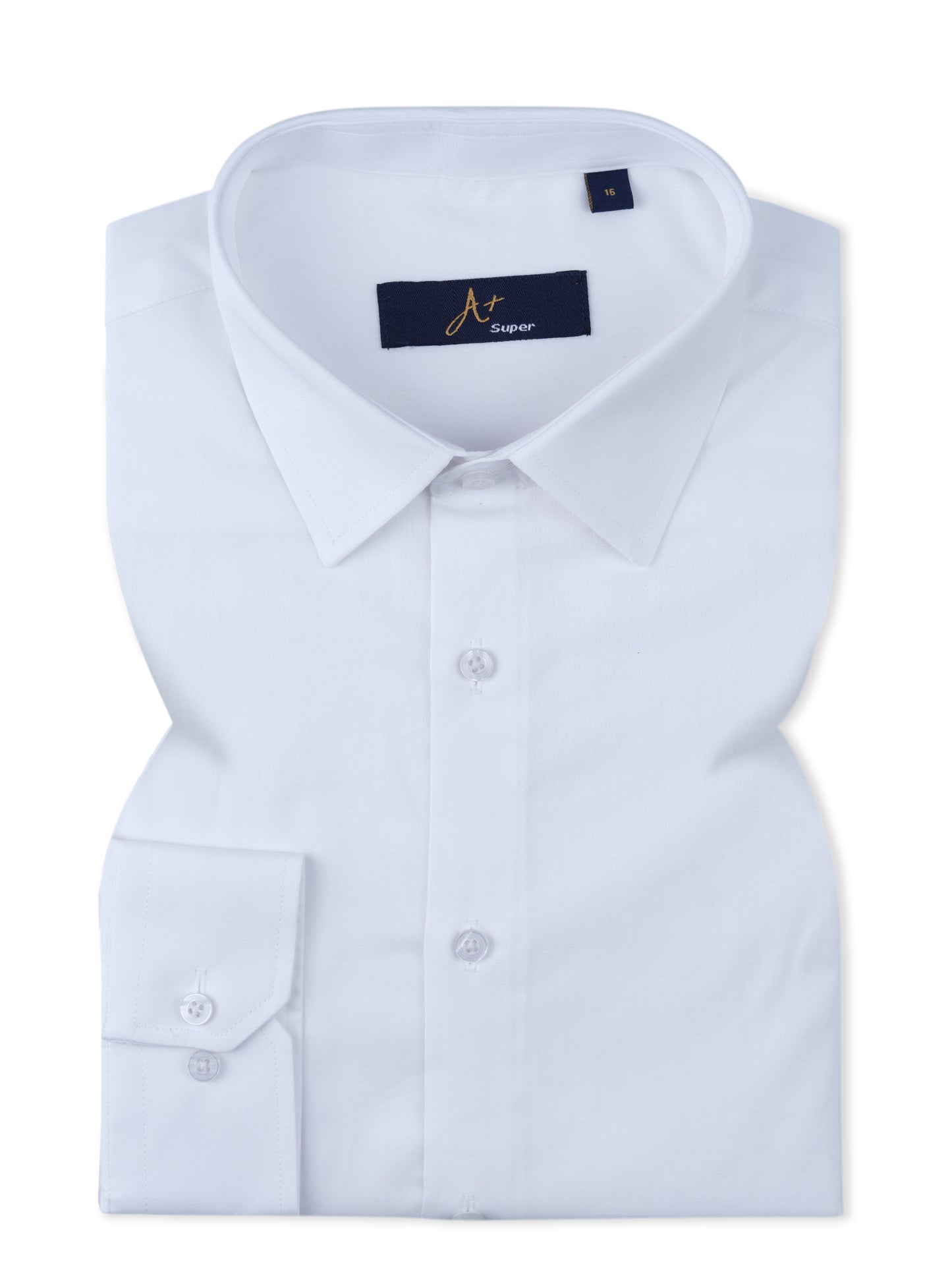 Plain Formal White Shirt  Smart Fit