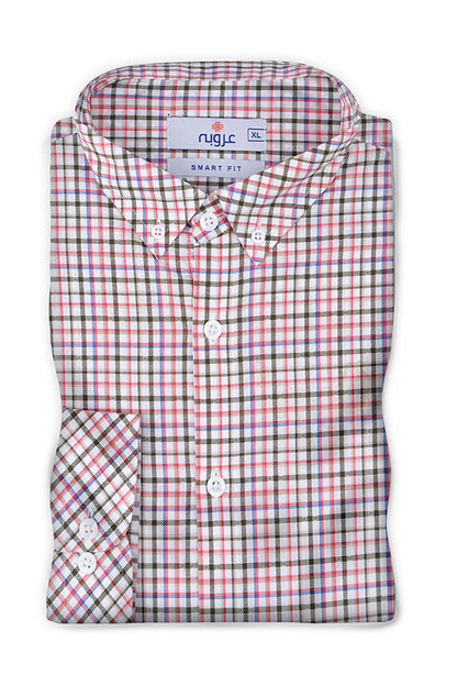 Multi-Color Checkered Shirt -Smart fit