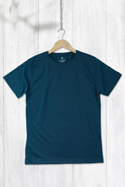 Light Blue Round Neck T-Shirt