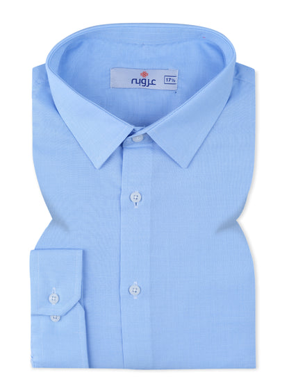 Powder Blue Formal Shirt  Smart Fit