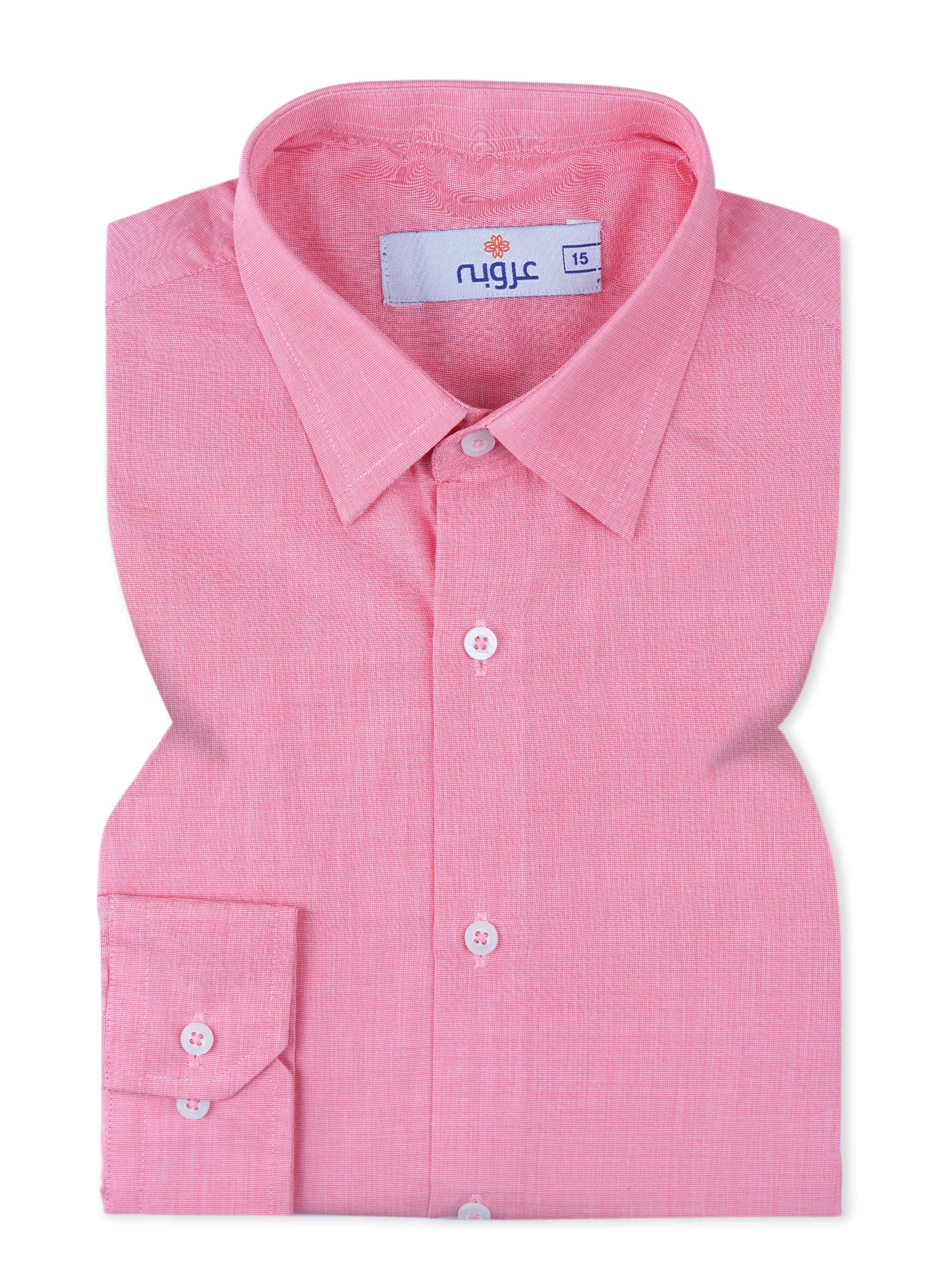 Pink Formal Shirt for Men – Premium Cotton Look | Smart Fit Aruba Fashion Wear