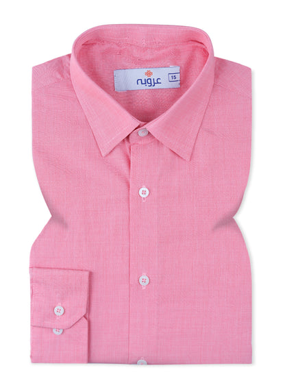 Pink Formal Shirt for Men – Premium Cotton Look | Smart Fit Aruba Fashion Wear