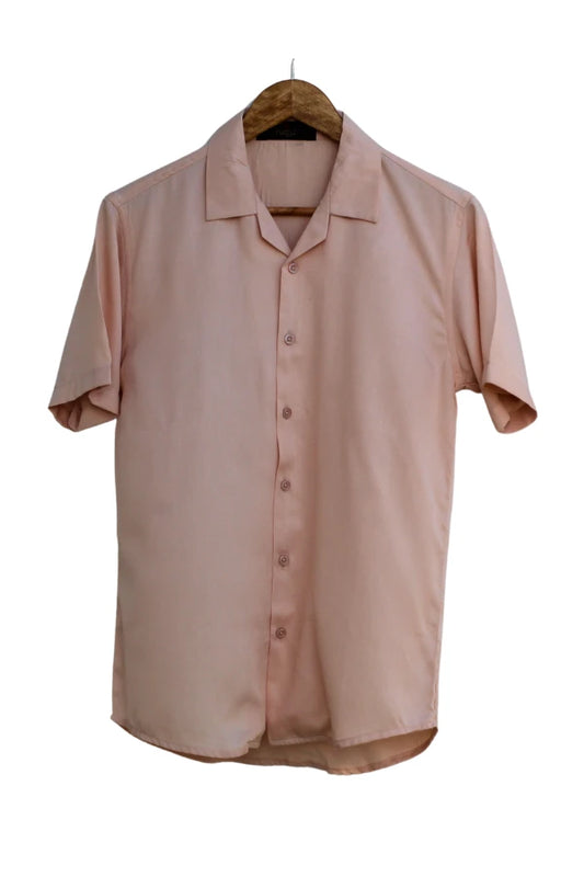 Pink Half Sleeve Shirt For Men's