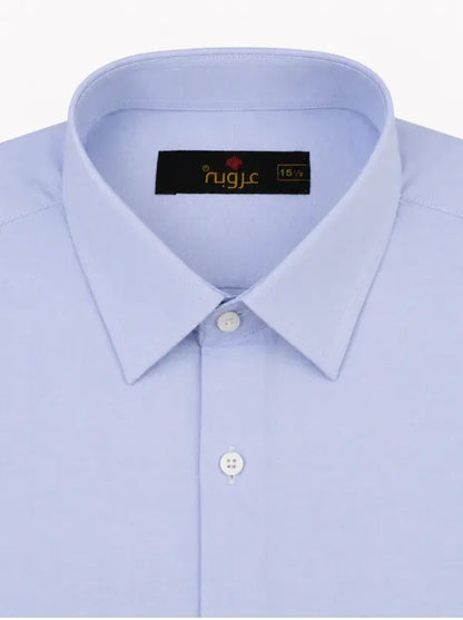 Powder Sky Blue Formal Shirt - Regular Fit Essential