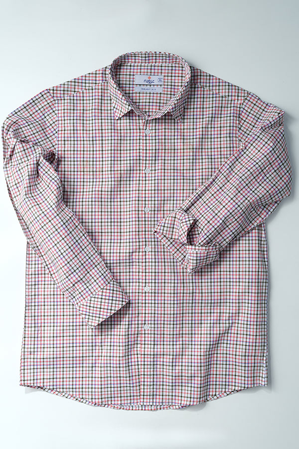 Multi-Color Checkered Shirt -Smart fit