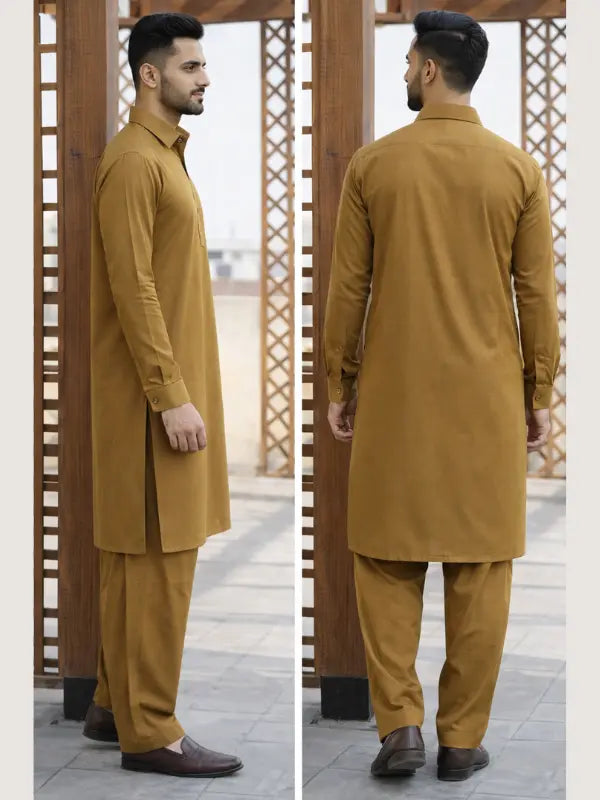 Mustard Kameez Shalwar  | Shalwar Kameez for Men