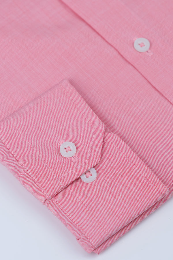 Pink Formal Shirt for Men – Premium Cotton Look | Smart Fit Aruba Fashion Wear