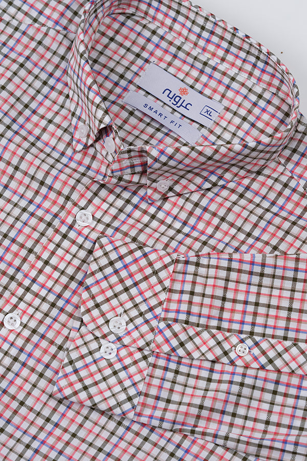 Multi-Color Checkered Shirt -Smart fit