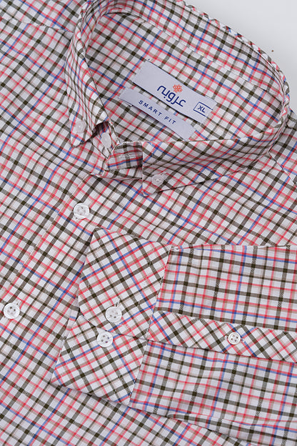 Multi-Color Checkered Shirt -Smart fit