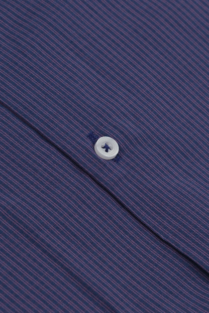Men’s Purple Checkered Formal Shirt | Premium Cotton Shirt Aruba Fashion Wear