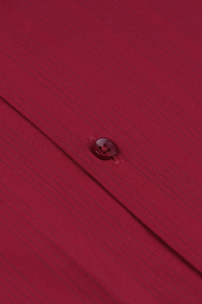 Classic Maroon Formal Shirt | Smart Fit