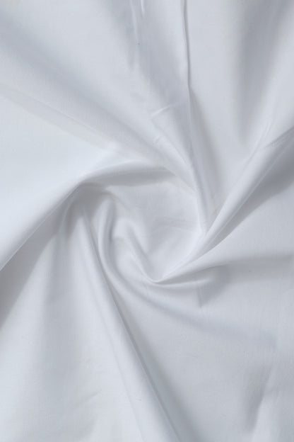 Plain White Casual Shirt - Aruba+ Super  Smart Fit