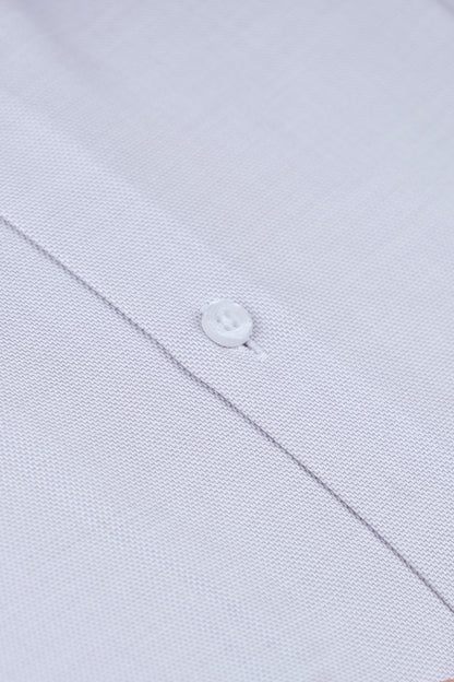 Plain Light Grey Formal Shirt Smart Fit