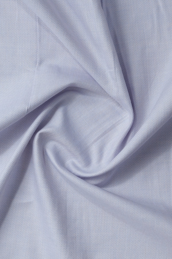 Matte Silver Textured Casual Shirt - Aruba+ Super  Smart Fit