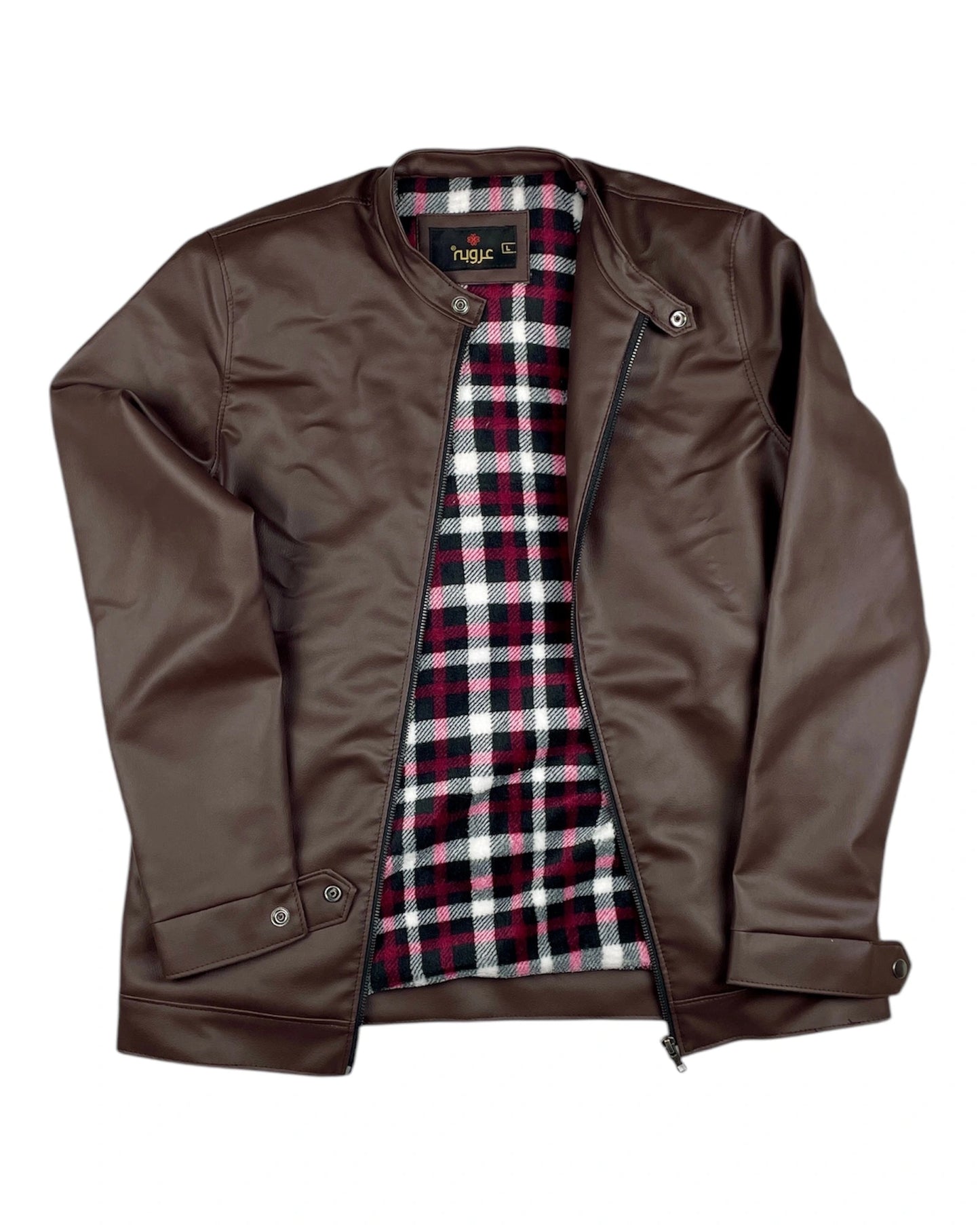 Men's Dark Brown Faux Leather Jacket