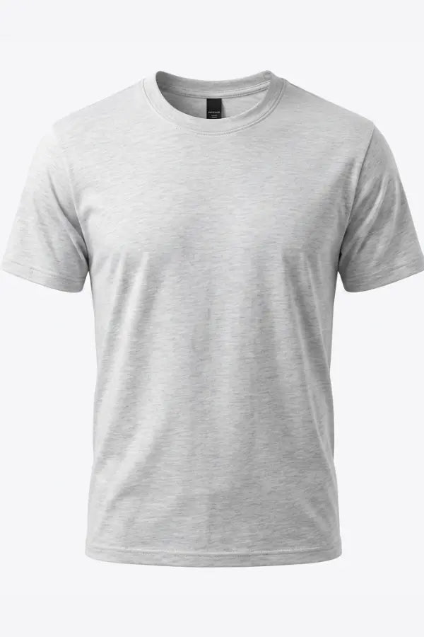 Grey Round Neck T-Shirt
