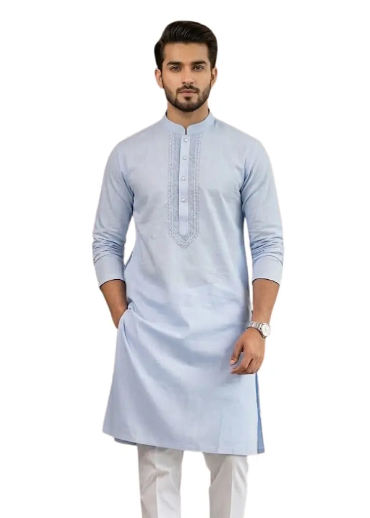 Light Blue Kurta for Men's