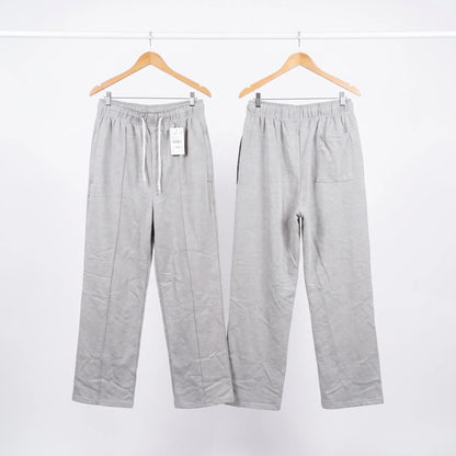 Cotton Terry Trouser Front Stitched - Straight Fit - Light Grey Aruba Fashion Wear