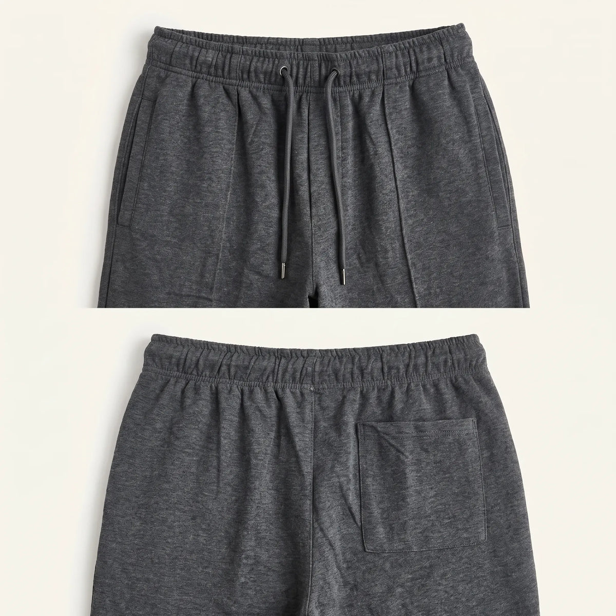 Cotton Terry Trouser Front Stitched - Straight Fit - Dark Grey Aruba Fashion Wear