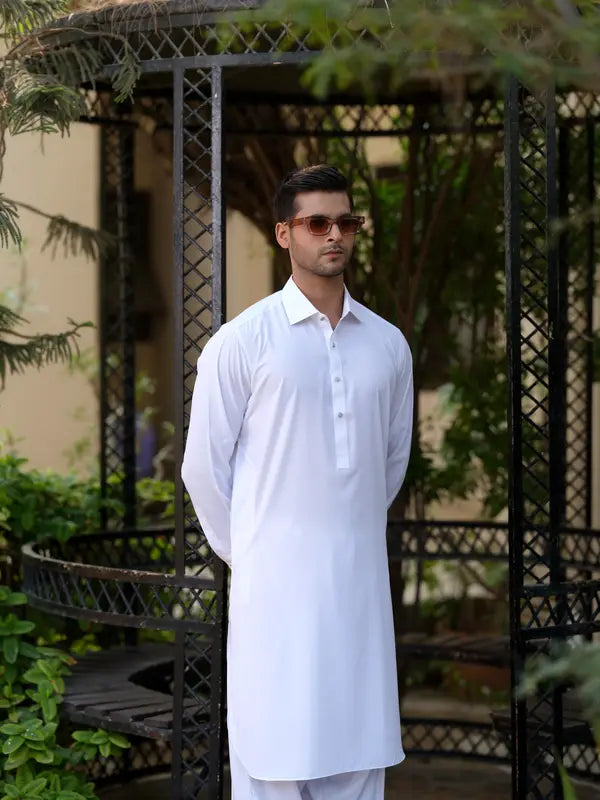 White Kameez Shalwar  | Shalwar Kameez for Men