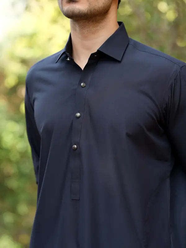 Charcoal Grey Kameez Shalwar  | Shalwar Kameez for Men